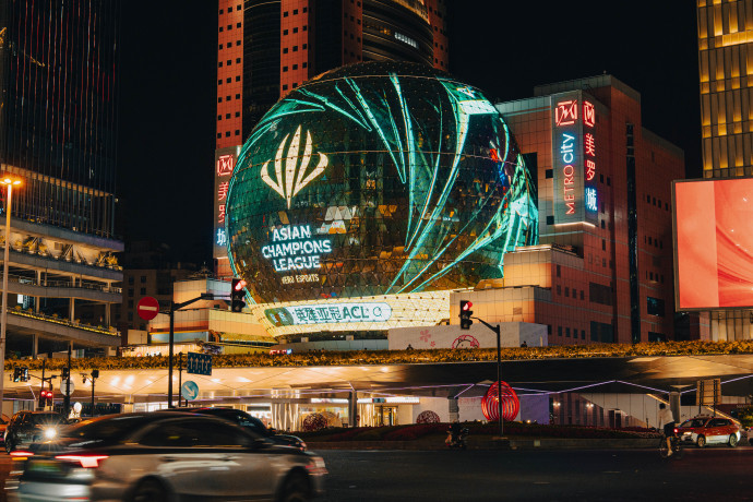ACL总决赛包好看的英雄亚冠ACL登顶美罗城！亚洲之巅与上海的夜景属实绝配！20