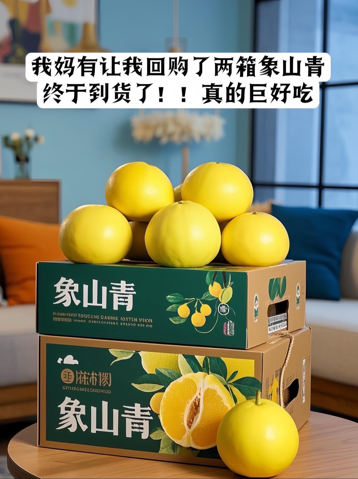 家人们！最近我挖到宝了，就是这款象山青黄金柚。它可不一般，有着独特的青...