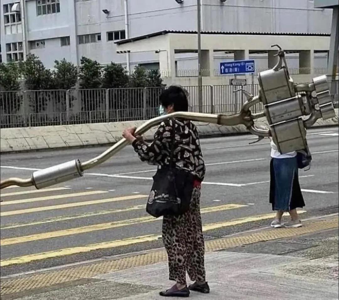 大姐这是捡的，拆的，还是偷的呀！[我想静静]
