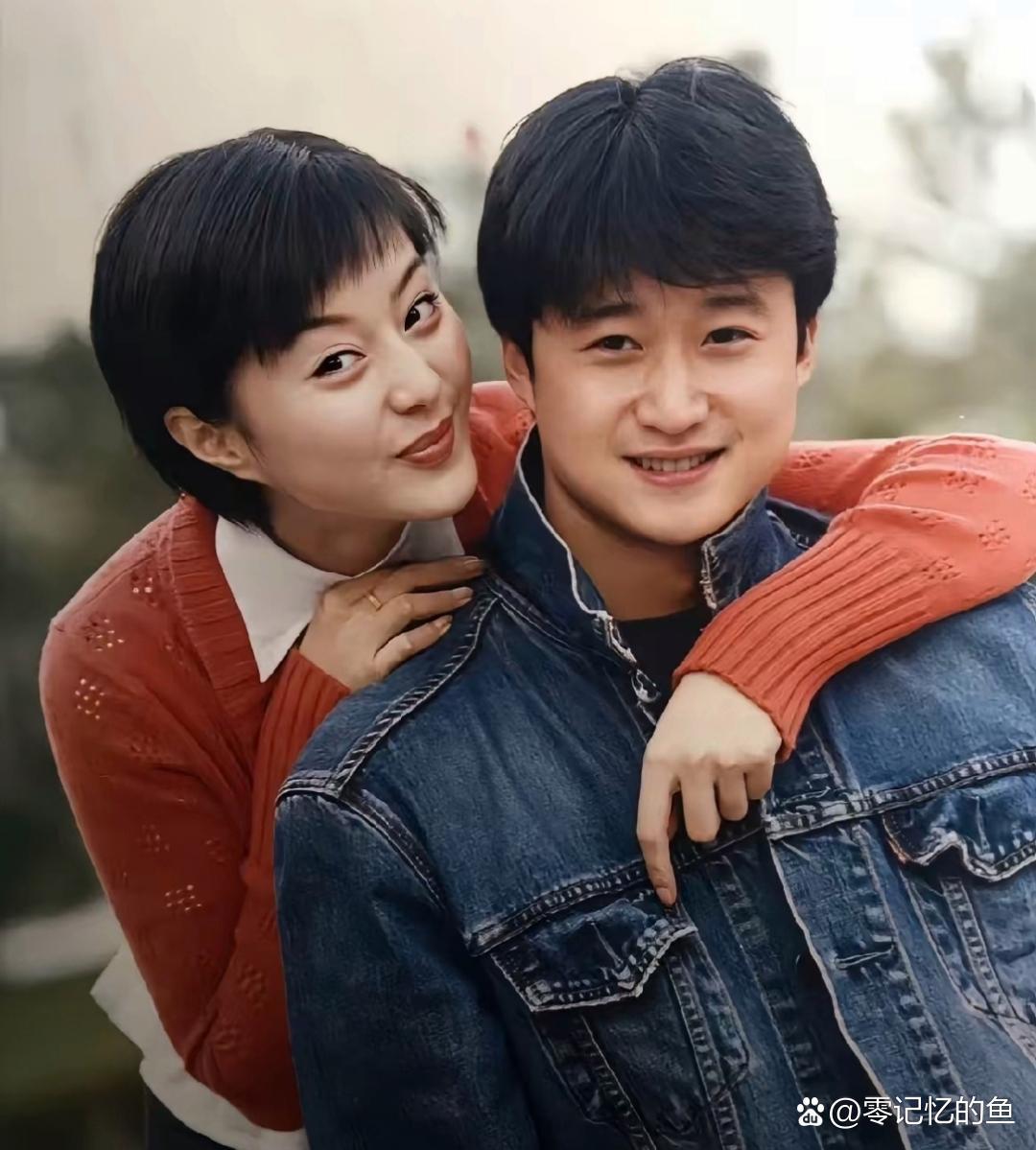 吴京和范冰冰年轻的时候。 