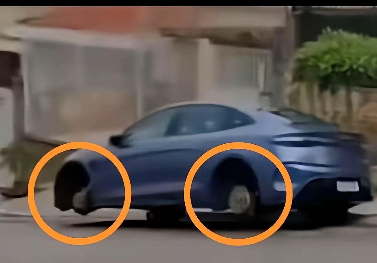 现在比亚迪的轮毂在国外都成硬通货了 巴西有个女车主，刚提了辆42万的比亚迪，结果