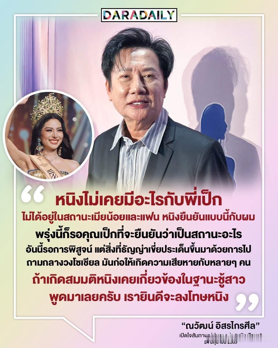 Nawat：Ming从未与P'Peg有过任何关系，不是情妇也不是女友。Ming是