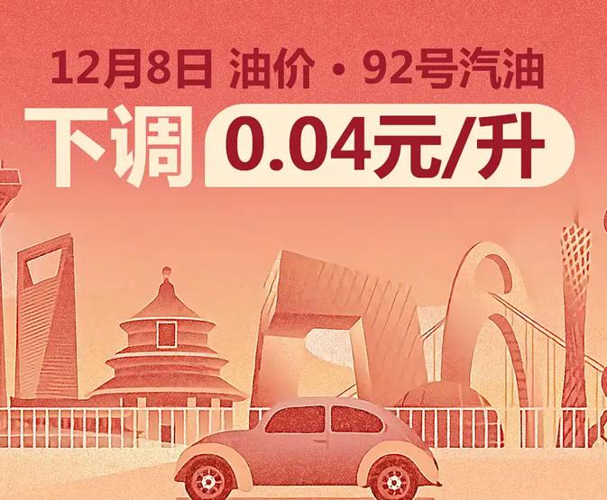 日前，根据国家发改委消息，新一轮成品油调价窗口将于今天（12月8日）24时开启。