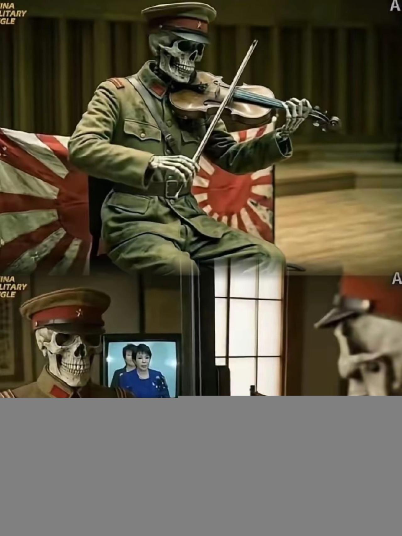 4月25日，中国军号在外网发布​一条视频《他们的勾当——末路哀歌》，
全日语配音