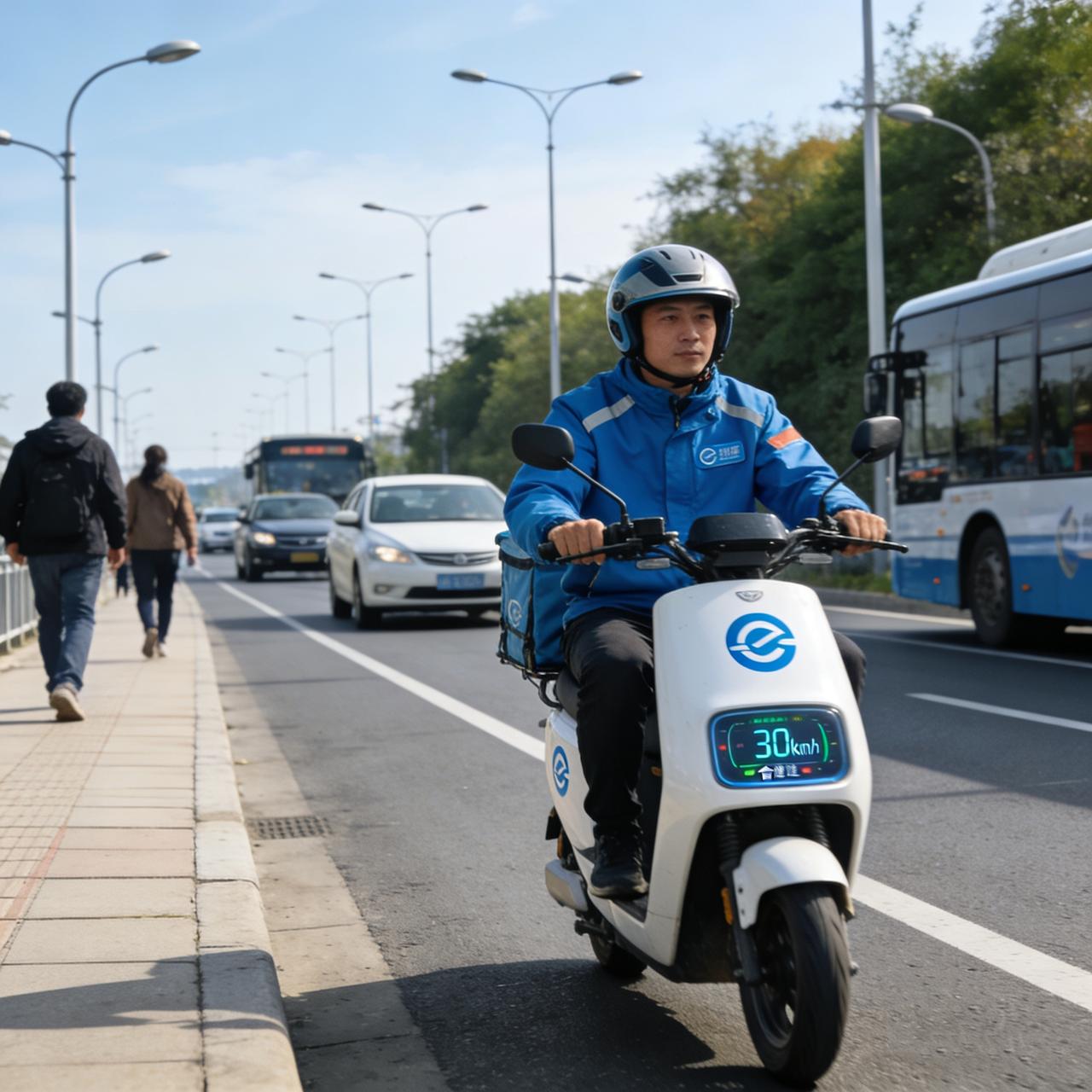 从安全角度看，电动车超速易引发追尾、剐蹭等交通事故，不仅威胁骑手自身生命安全，也