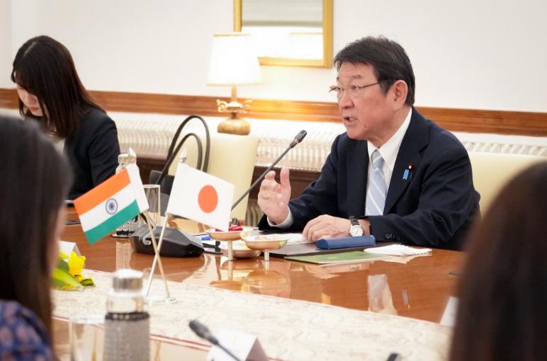 5月27日，日本外相茂木敏充结束对印度的三天访问回国，期间与印度、美国、澳大利亚