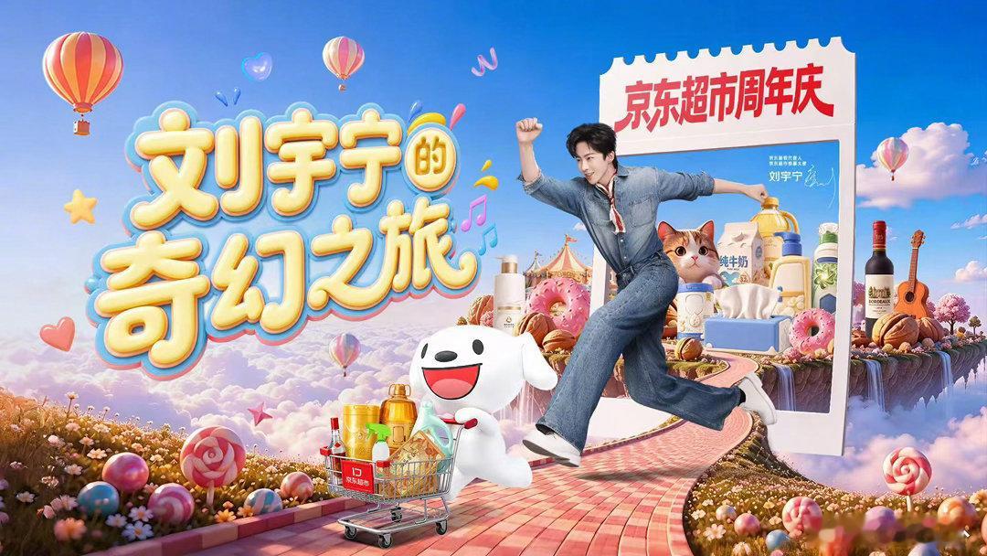 刘宇宁京东新锐代言人 | 刘宇宁邀你瓜分百万超市卡把心意放进日常，把惊喜送到身边