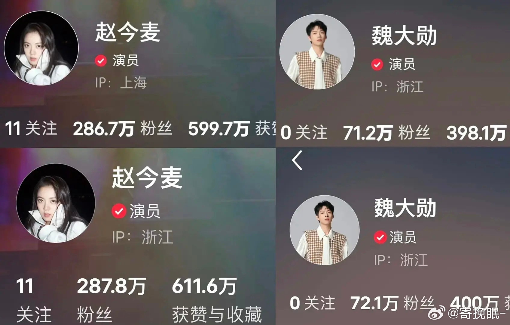 赵今麦魏大勋都市爱情剧播出13天涨粉情况谁有效播剧了 ​​​