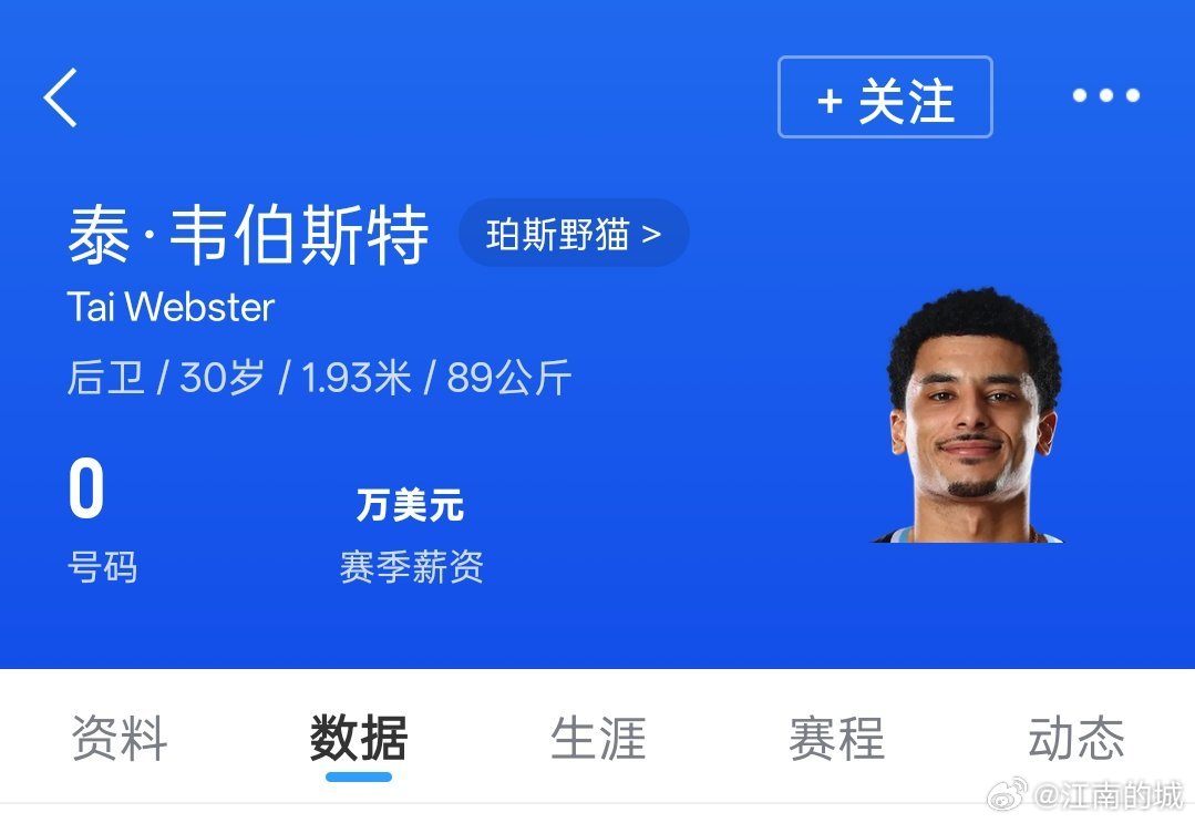 消息源:  据我了解目前有CBA北区球队已经委托经纪公司拿到了 泰韦伯斯特 个人