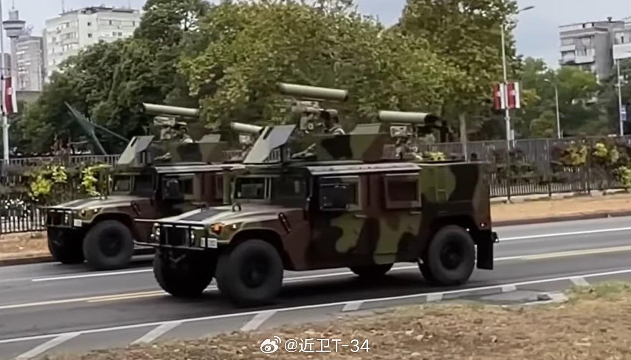 奇妙的组合出现了！塞尔维亚陆军用美制悍马（HMMWV）军车配备俄制“短号-EM”
