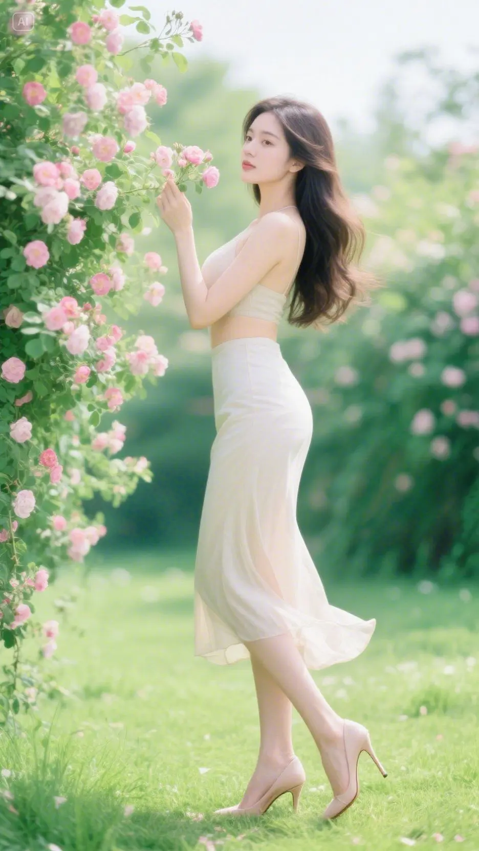 即梦AI 每日分享 优雅气质 唯美 花期已至美好如初