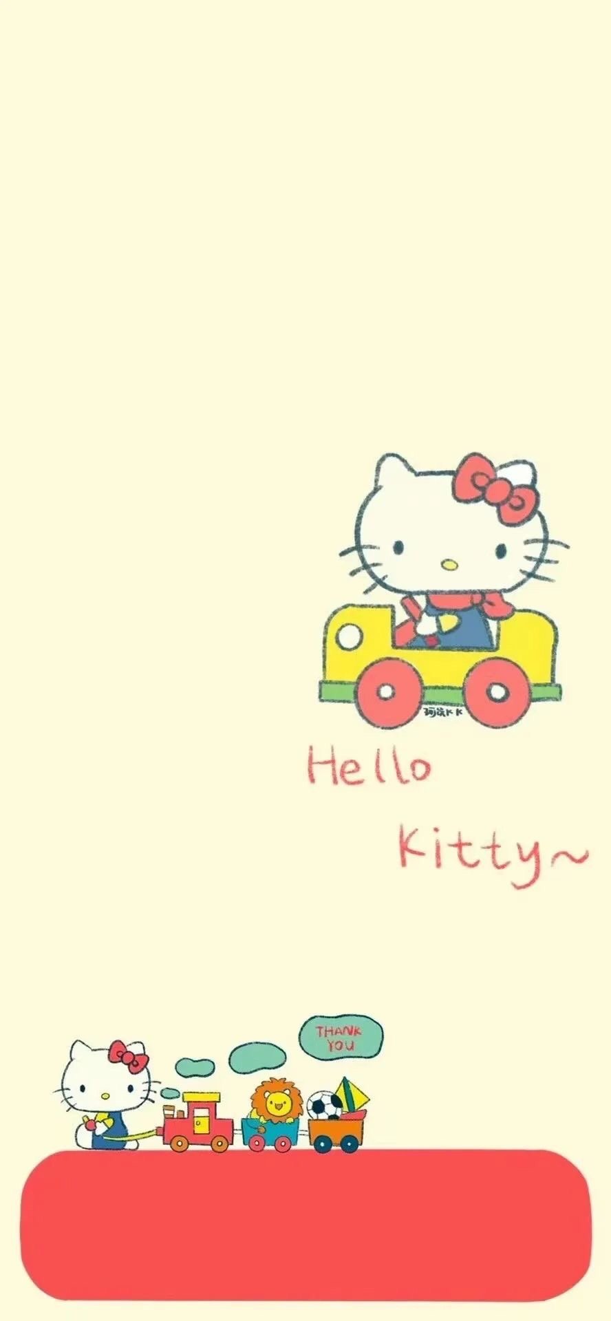壁纸 ‖套图无水印 壁纸｜主屏+锁屏套图丨HelloKitty全屏可爱壁纸！ 