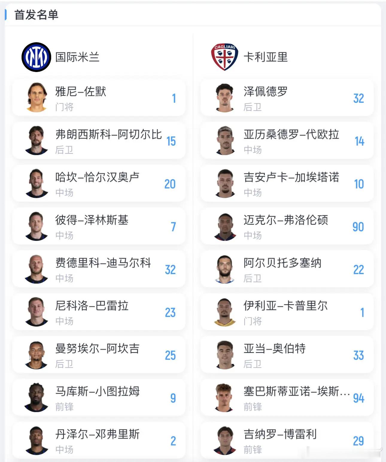 国际米兰vs卡利亚里。别被“双线羁绊”骗了！透视榜首的战略纵深，这是一场降维打击