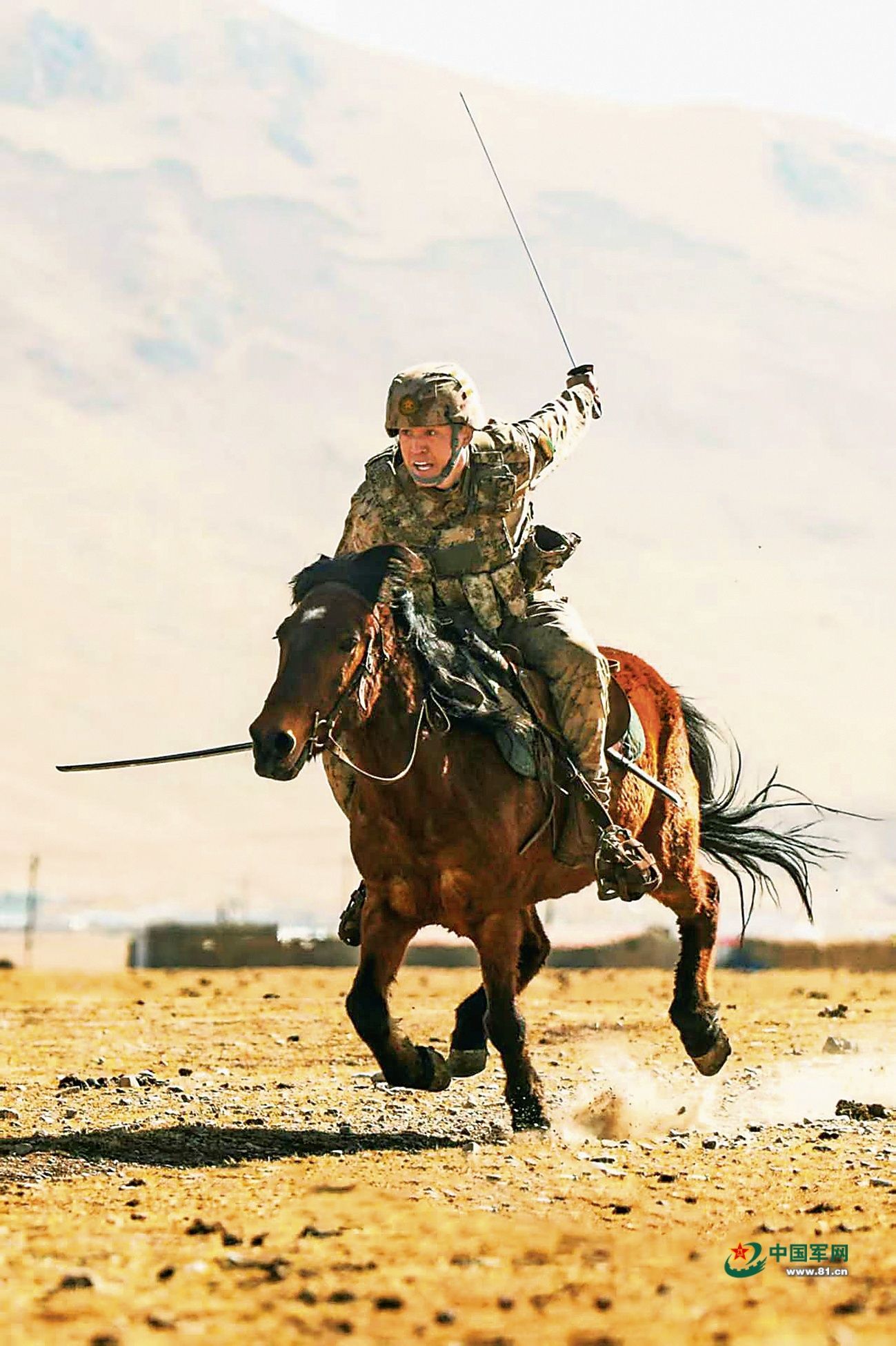 玉树独立骑兵连中士、无人机操作手张龙仔细检查着身上堪称“魔幻”的装备组合：他肩挎