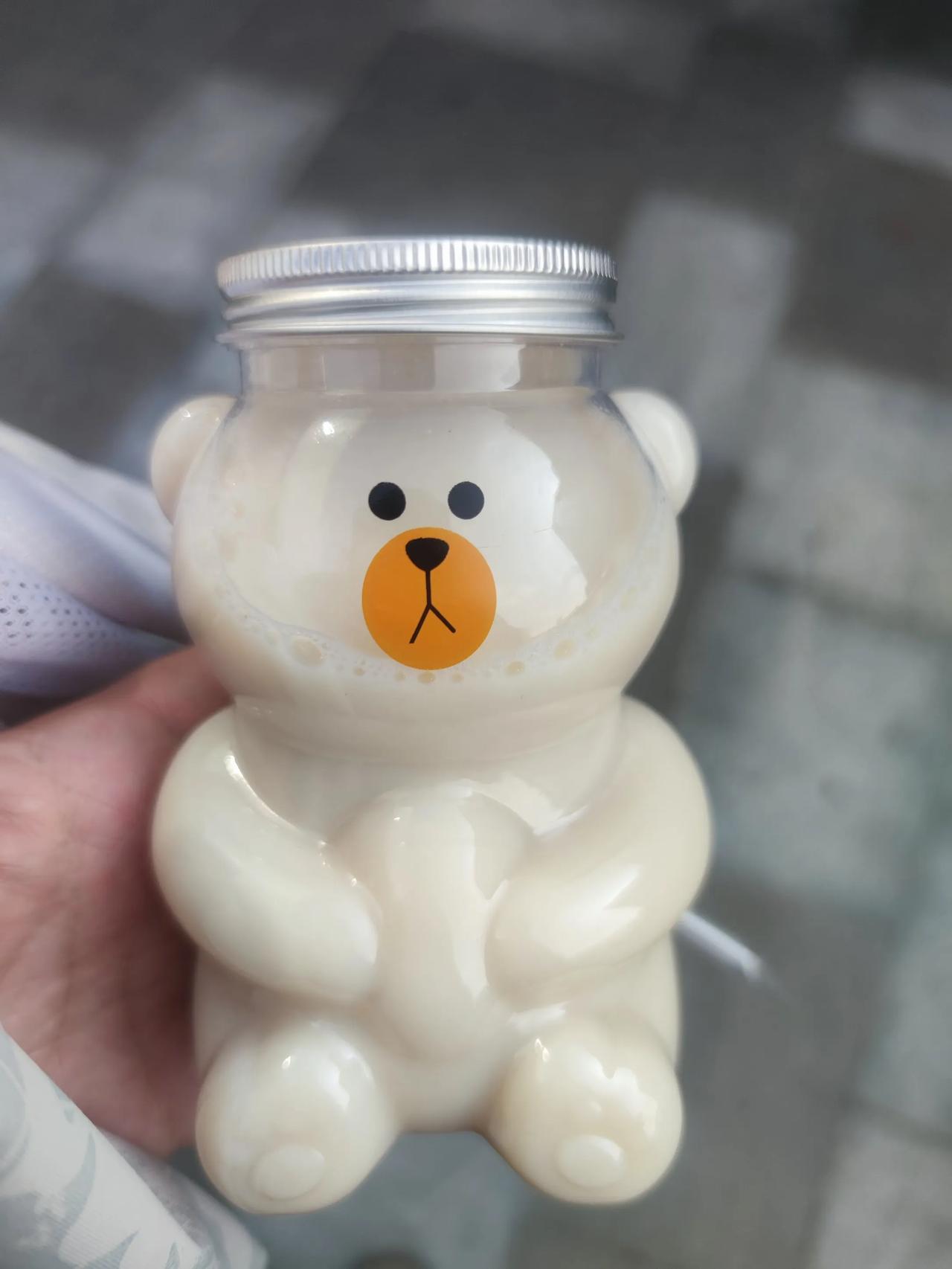 超萌奶白色小熊罐子，装满你的可爱！🐻💕