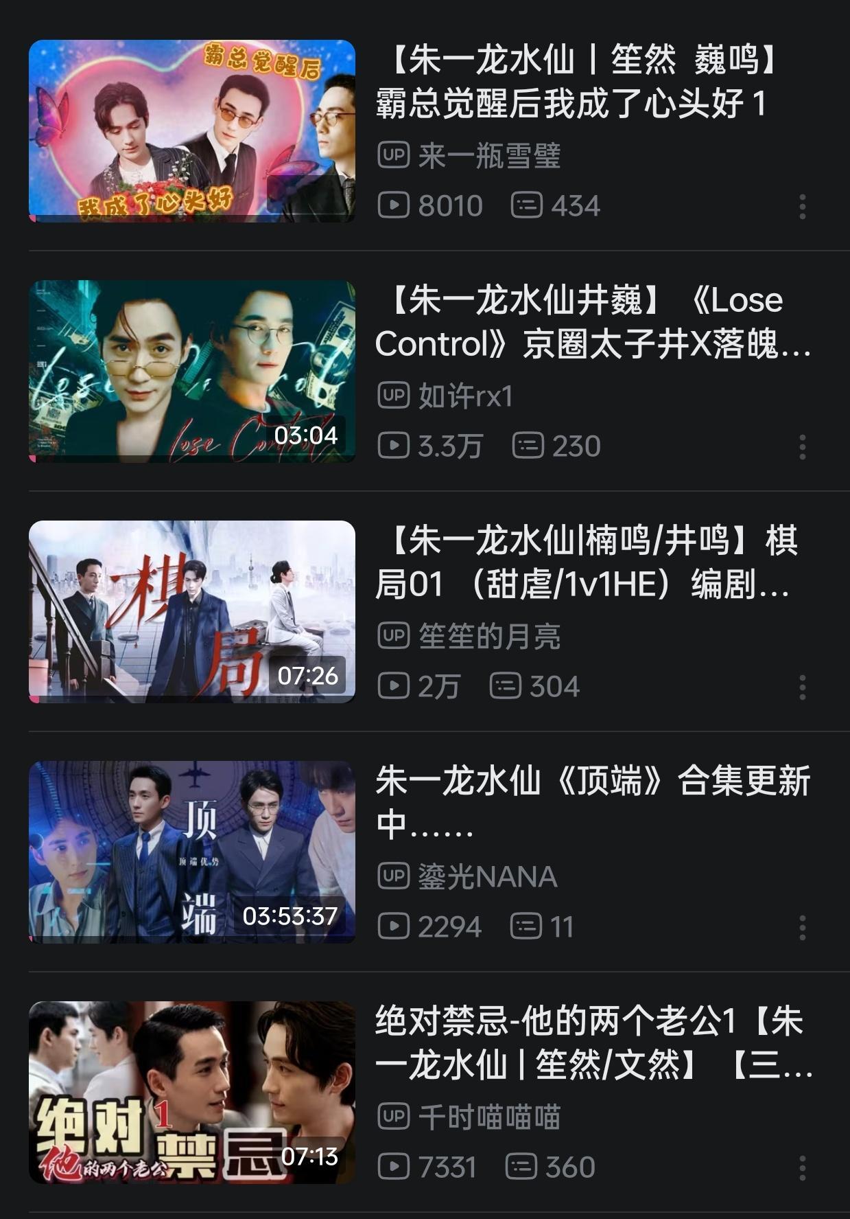 朱一龙水仙[超话]  嗯，今天看这几个[并不简单]特意找的完结剧[馋嘴][馋嘴]