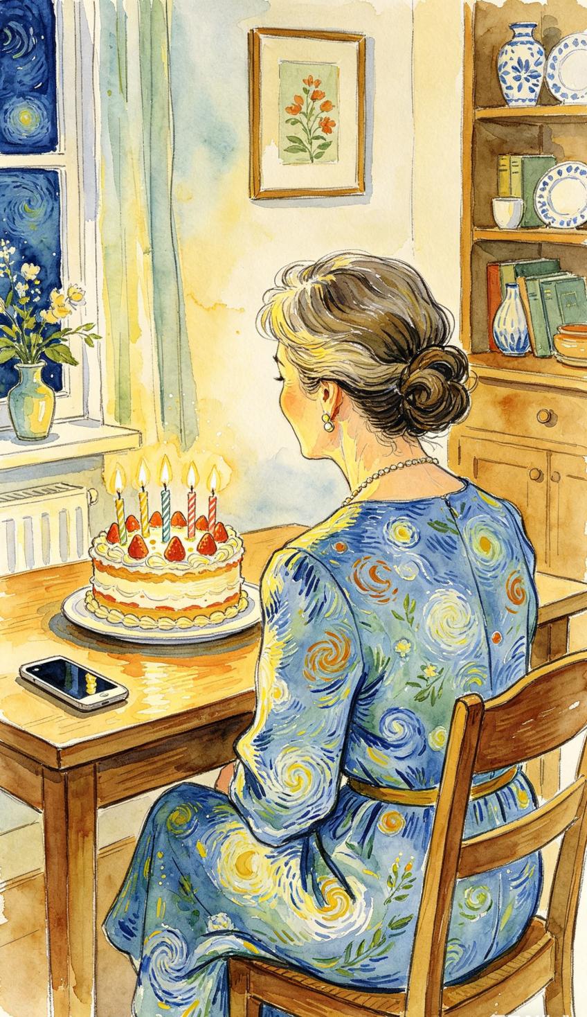 今年 49 岁，我的生日，是安安静静一个人过的。

中午提前给自己订了一个小小的