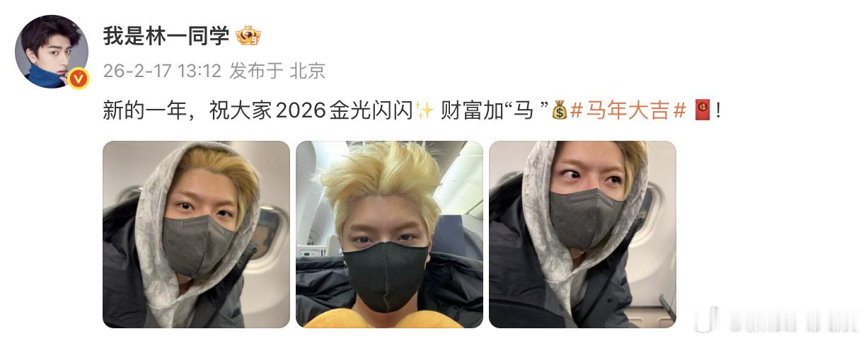 林一金发 林一染金发了，好酷啊！ 