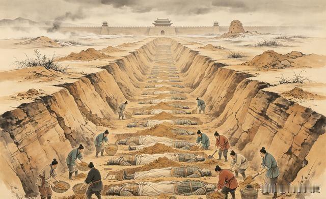 玉壁之战，山西稷山那一片，到现在还有个土堆子，当地人叫白骨冢。埋了七万人，一个坑