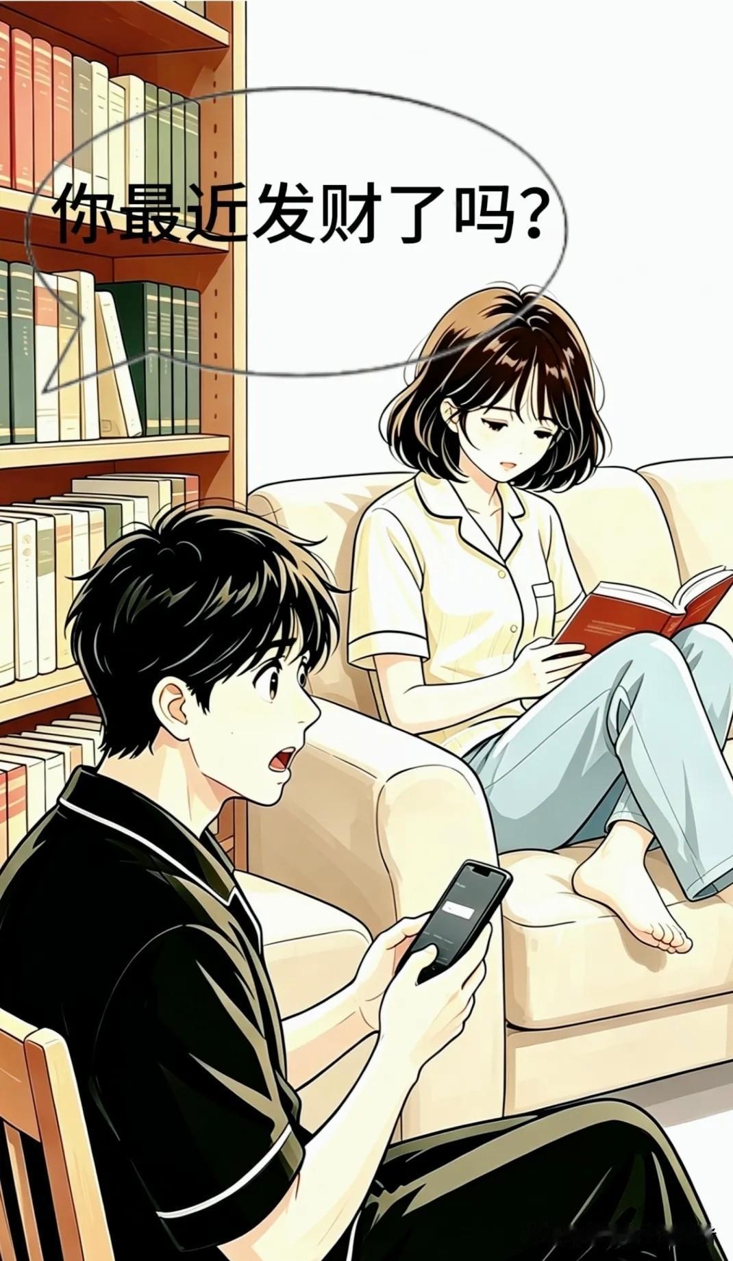趣味漫画：以为老婆发财清空了购物车，知道真相后原来是这样