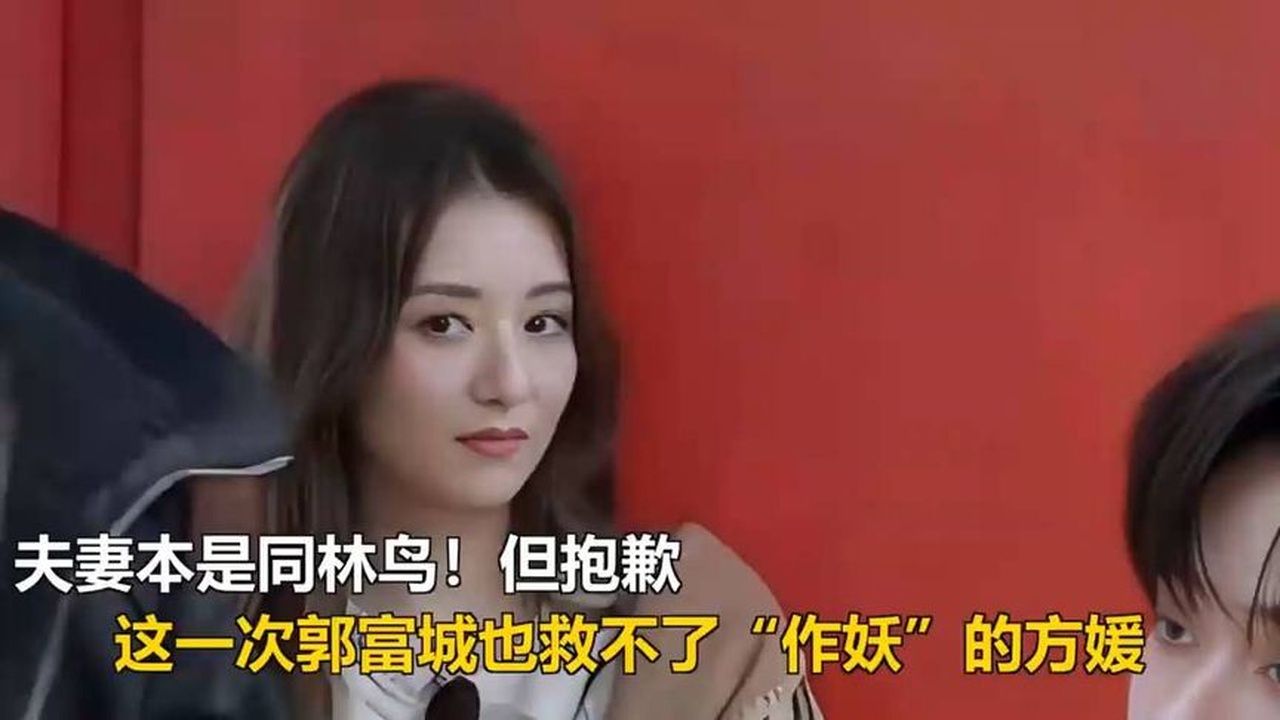 夫妻本是同林鸟，但抱歉，这一次郭富城也救不了“作妖”的方媛