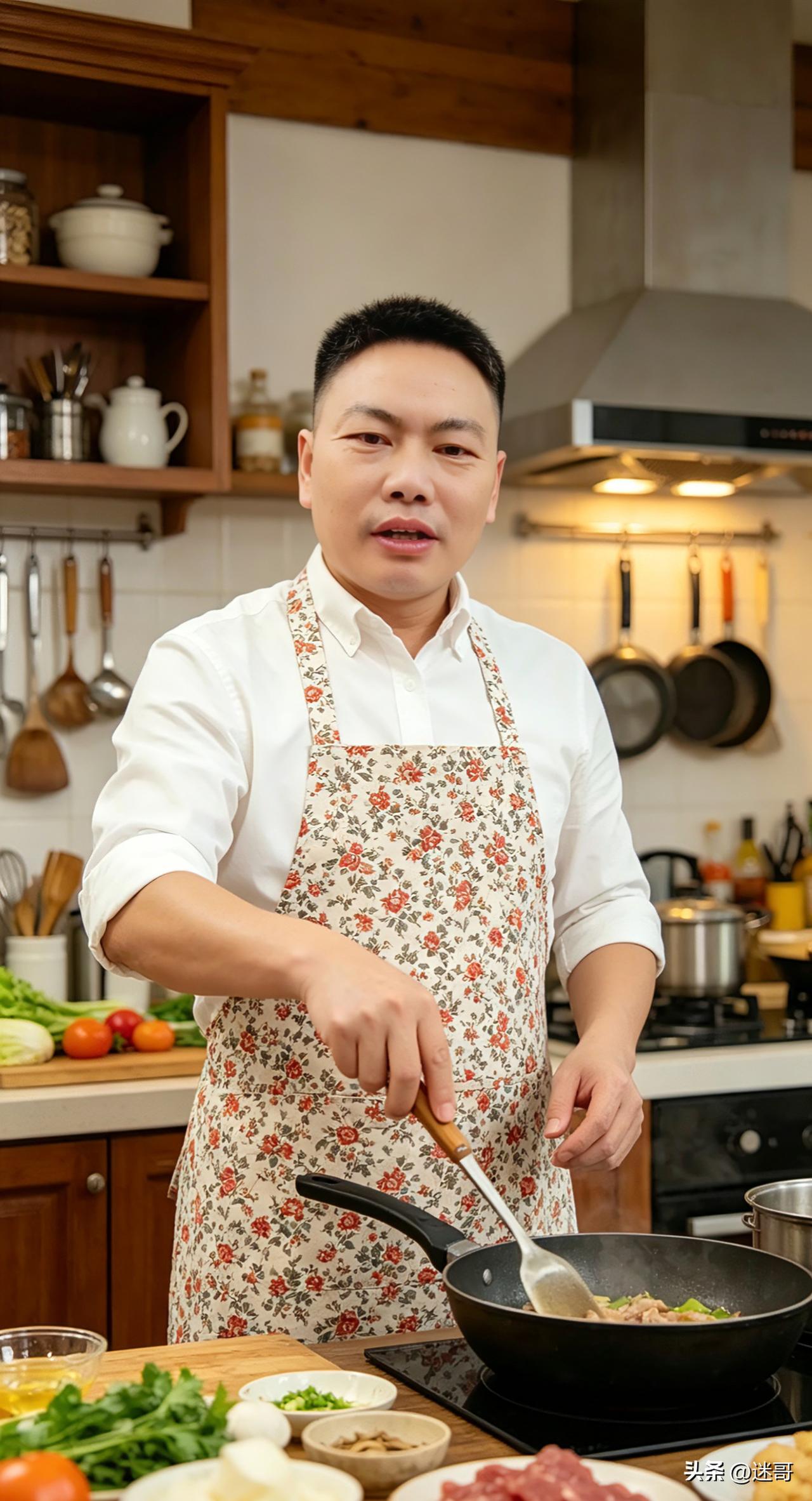 忙碌一天，今晚换我下厨，给家人做顿热乎的家常菜。

系上围裙，洗菜切菜，烟火气慢