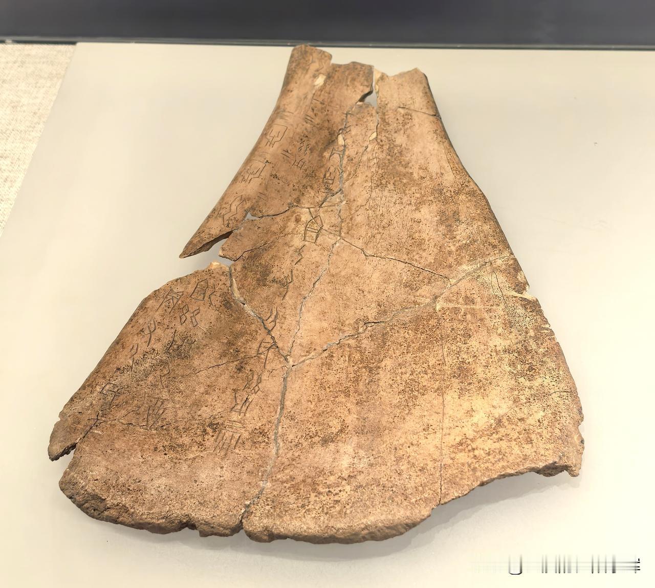 在河南博物院拍了两片甲骨文，看不懂啥意思，问了一下豆包：

左片：商代晚期占卜，