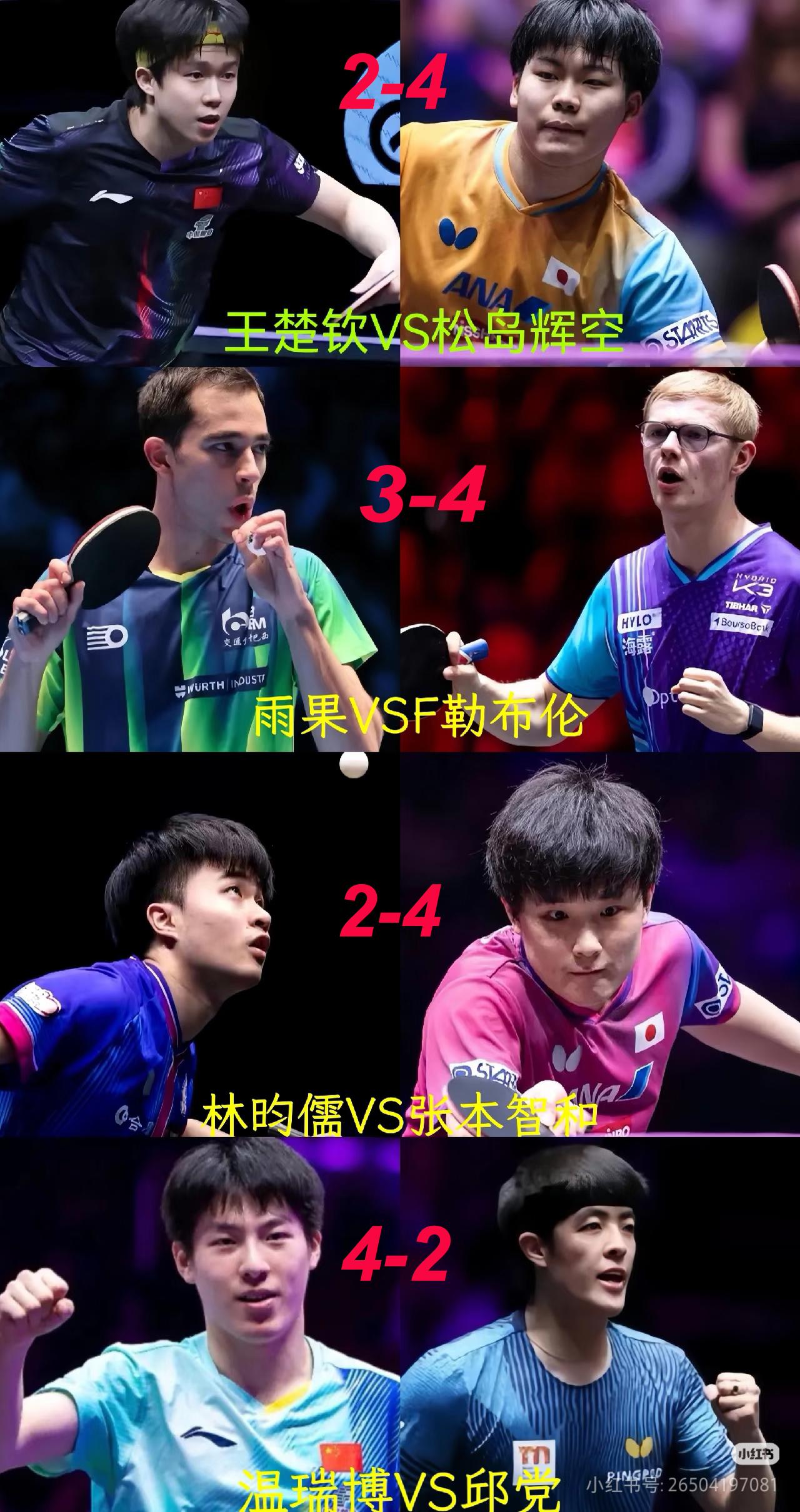 太邪门了！不仅侯老师今夜无眠，看球的人估计都郁闷了！2026WTT重庆冠军赛男女