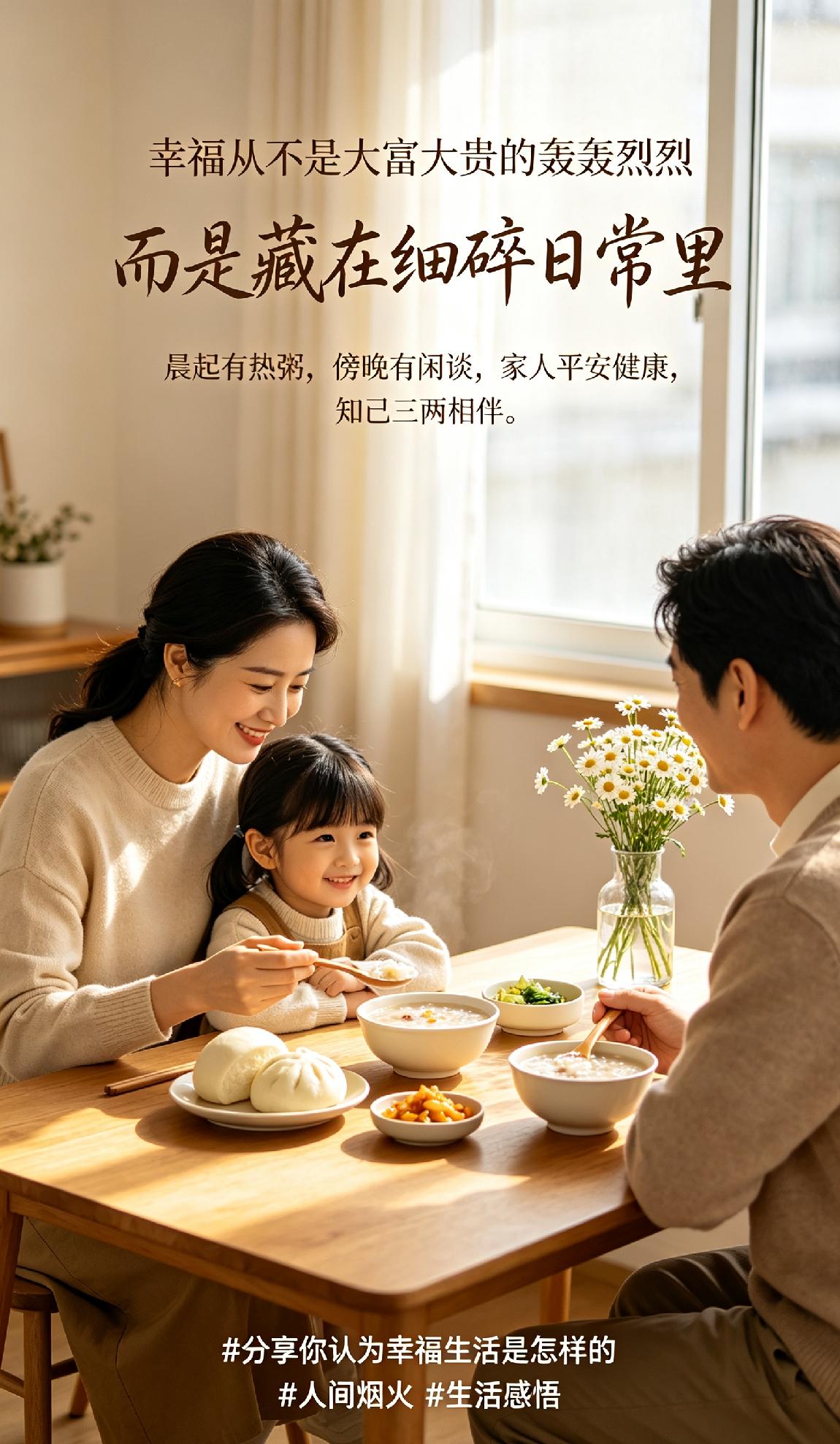 不必追逐旁人的节奏，有热爱可奔赴，有闲暇可松弛，三餐安稳，四季无忧。守住内心平和