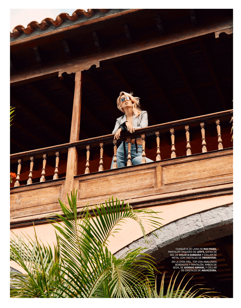 模特Karolina Kurkova登上西班牙版《Harper's Bazaar