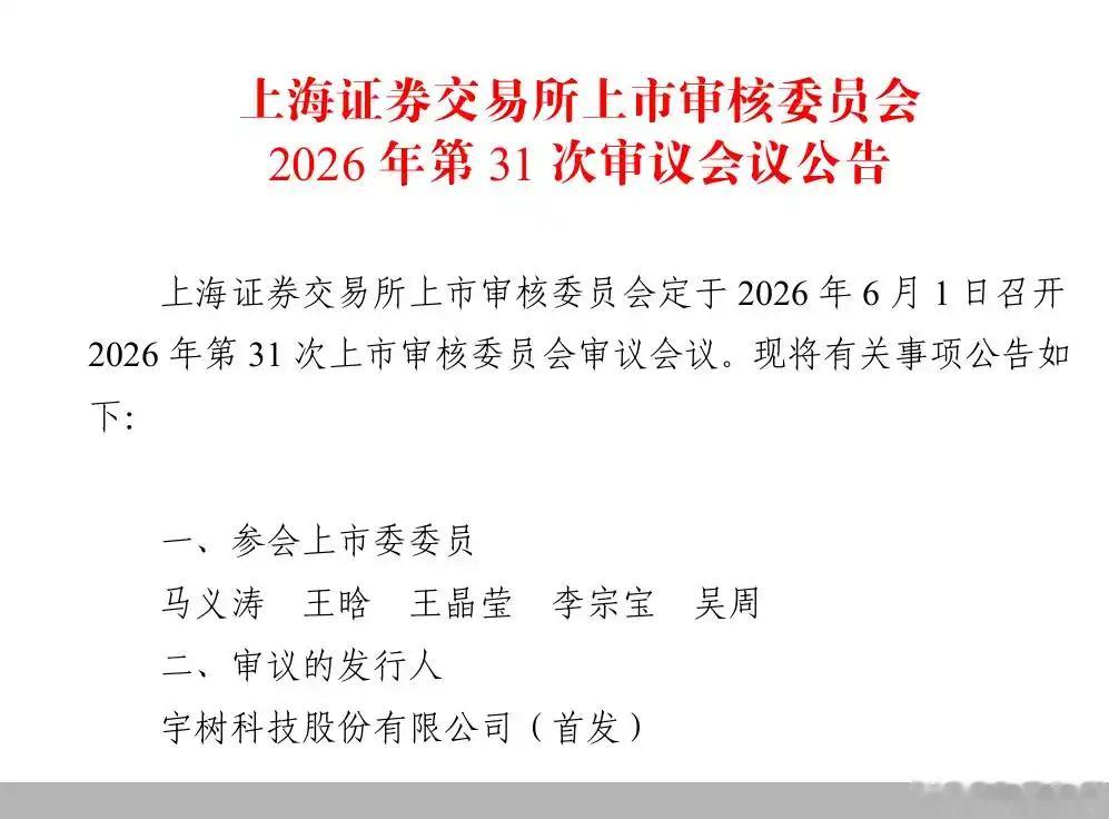【宇树科技 6月1日IPO上会 ！A股 “人形机器人第一股 ”近了】科创板IPO