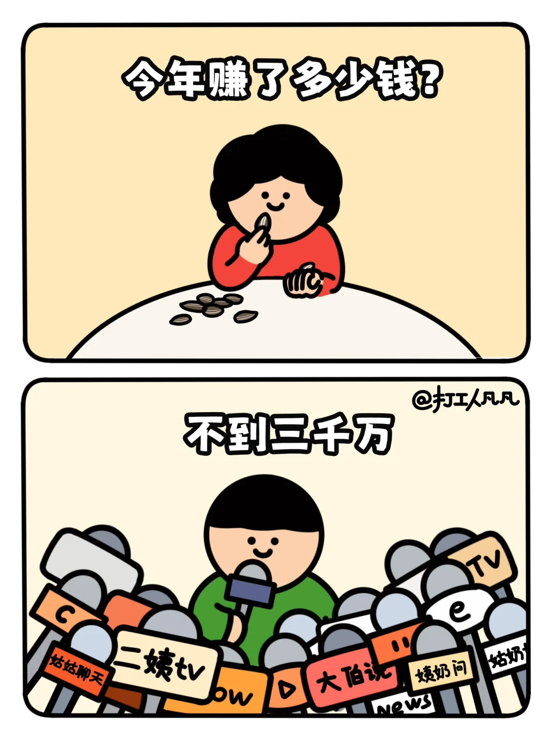 当代打工人比猪还怕过年❗️新年亲戚记者会