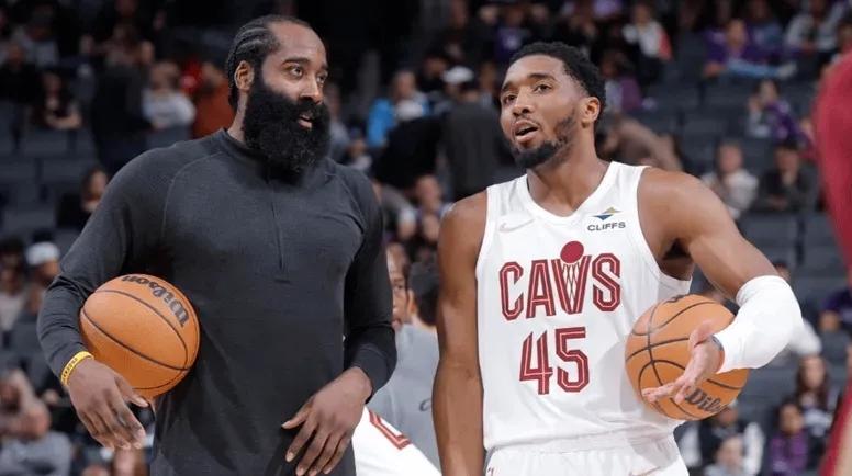 哈登手撕前任，骑士完成了对76人四杀，常规赛横扫！
115-101，76人14分