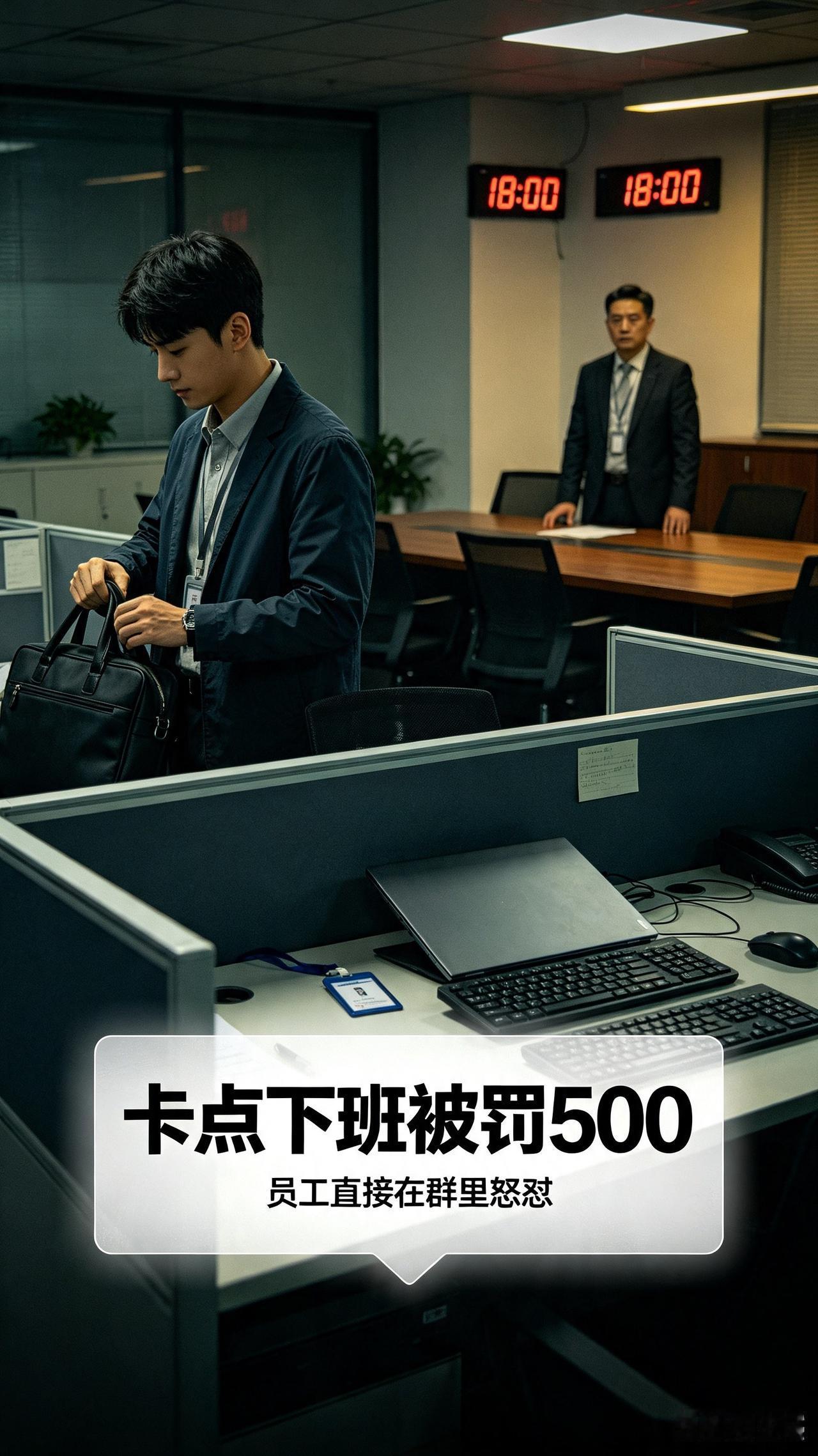 领导怒罚员工卡点下班500元！员工当众硬气回怼，句句在理，全网直呼太解气

  