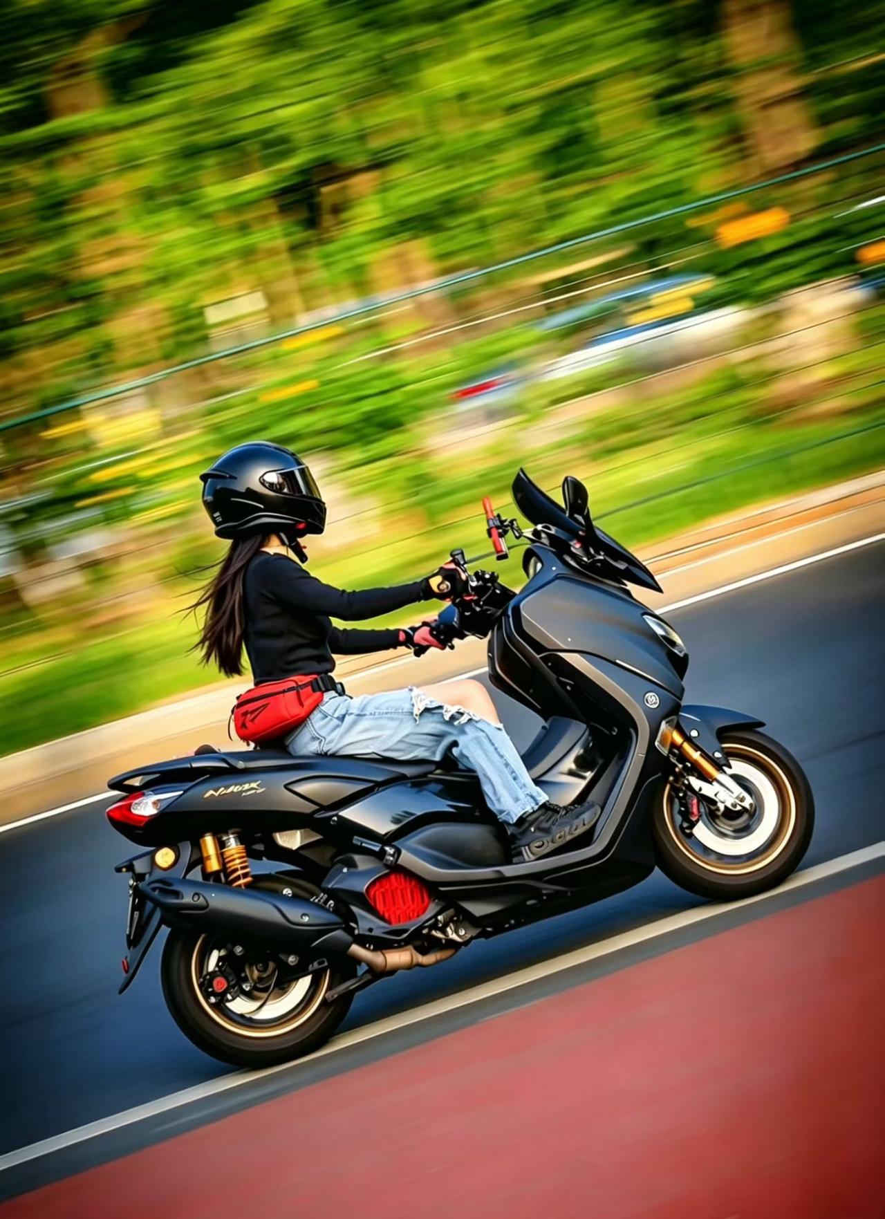 风驰电掣，自由骑行！🏍️💨女生怎么穿搭会看上去很优雅 女生如何健身，才能锻炼