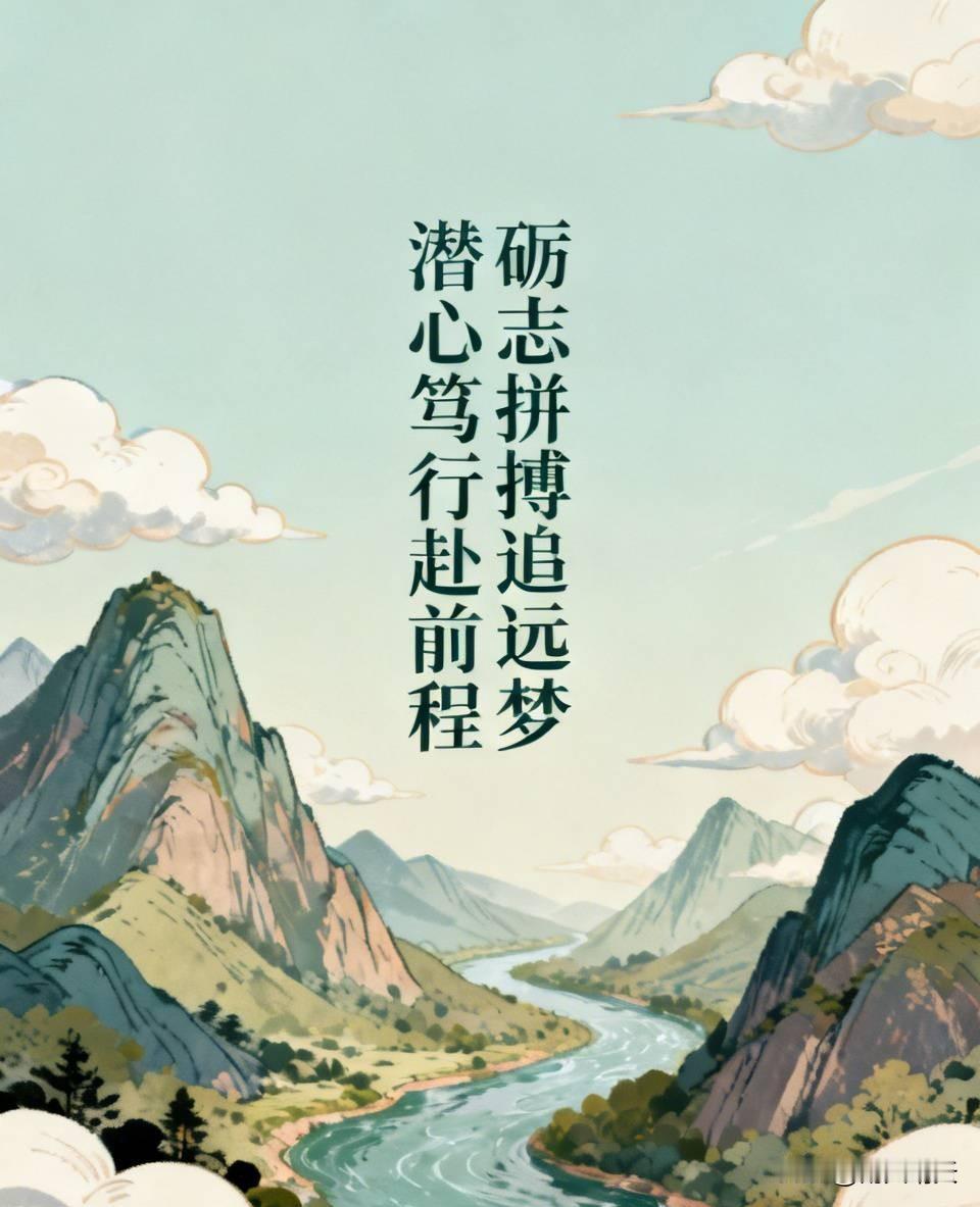 求下联
上联：砺志拼博追远梦

下联：潜心笃行赴前程