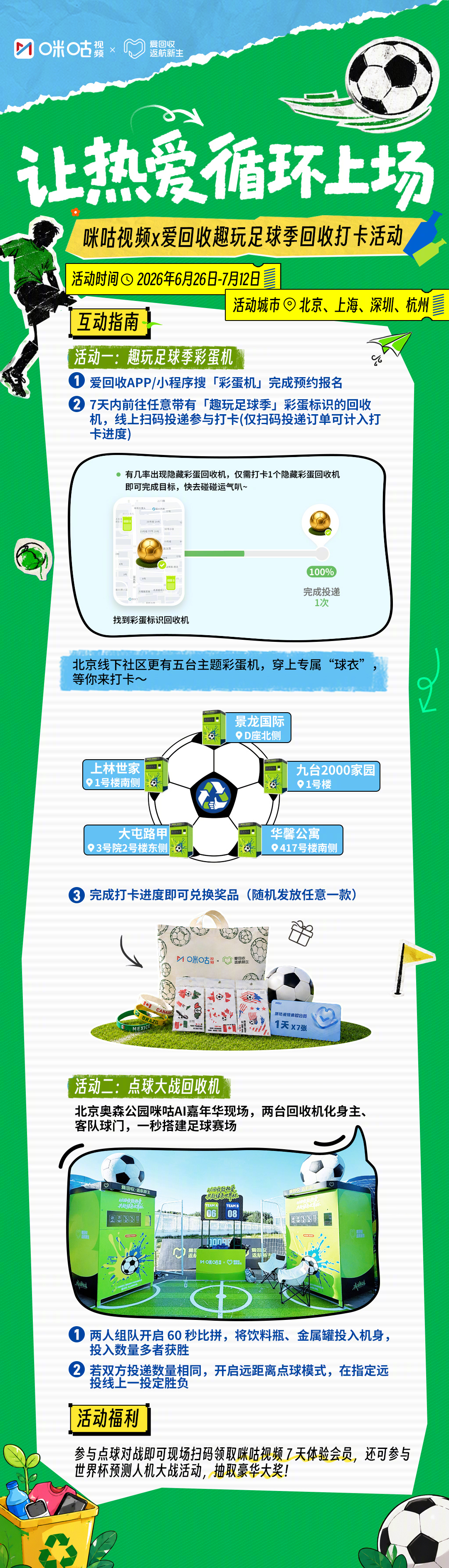 【🎉参与活动话题有机会获得罗云熙签名照】让热爱循环上场，咪咕视频 × 趣玩足球