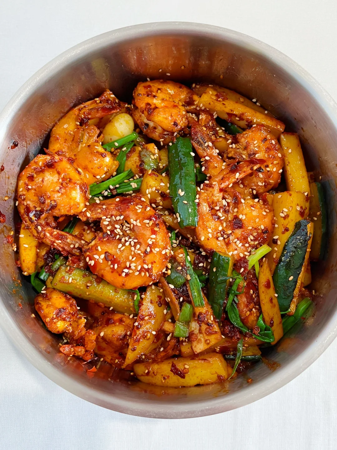 分享家常菜干锅虾做法🦐味道真不错🤤