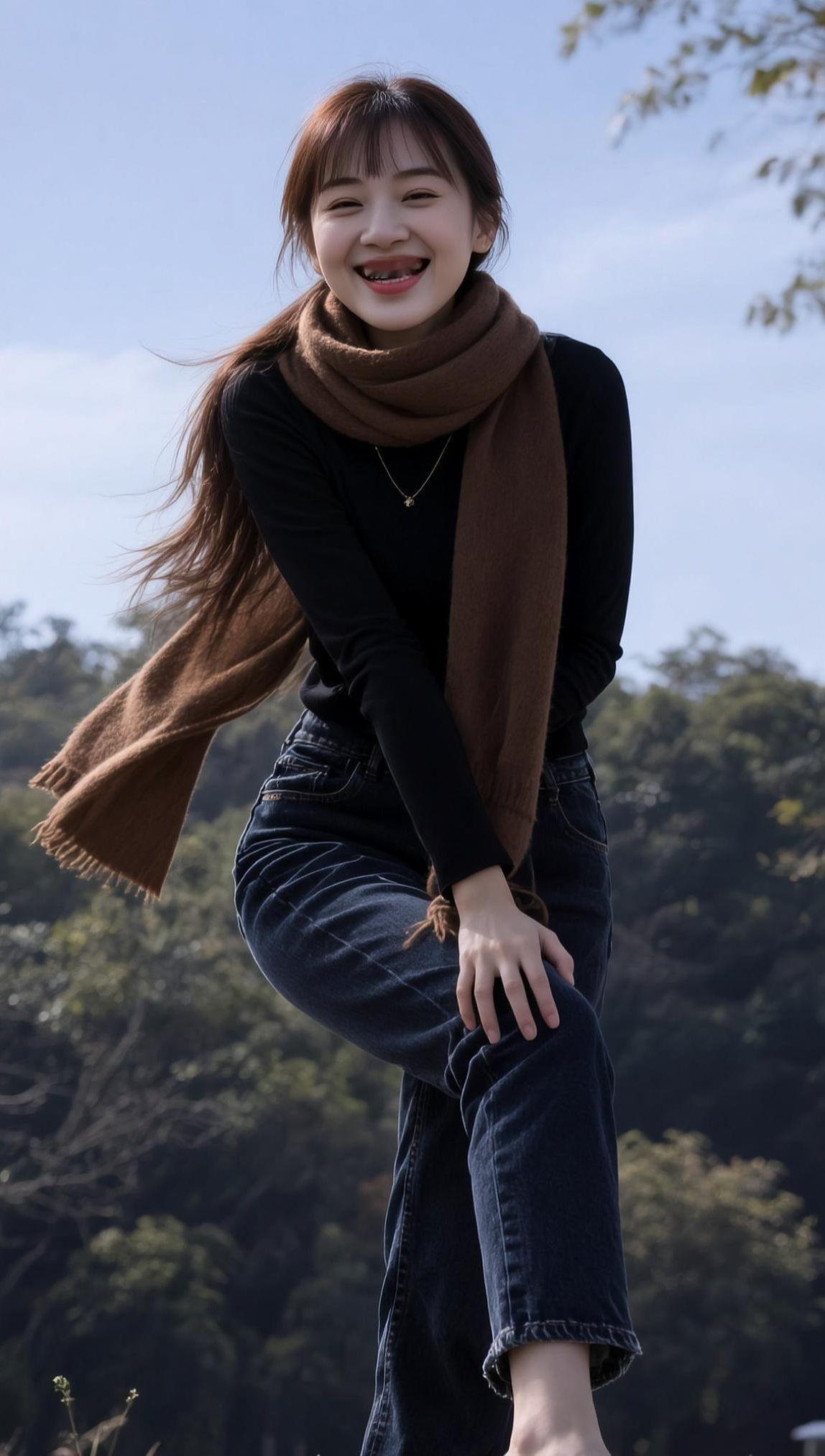 AI山野生活照 抖音ai创作 高颜值 美女