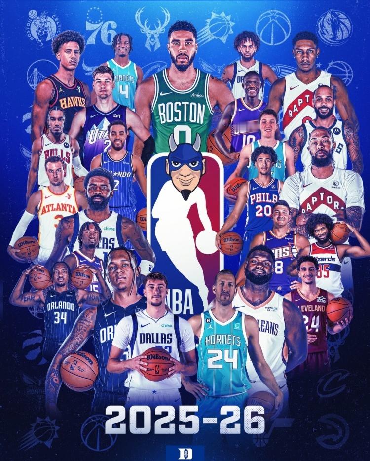杜克大学官方社媒更新动态，晒出了24位现役NBA校友，为球员们新赛季加油助威。社