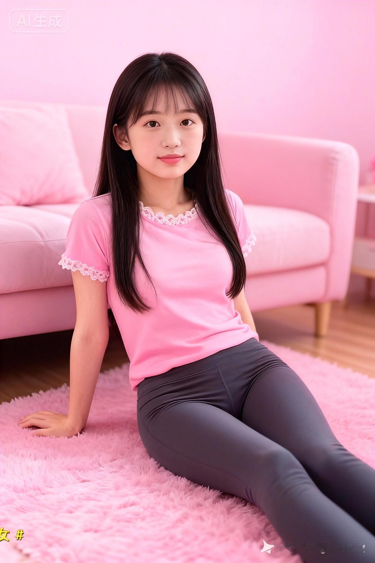 粉嫩少女心，居家慵懒风，甜美粉色穿搭，少女感十足！💖💕💓