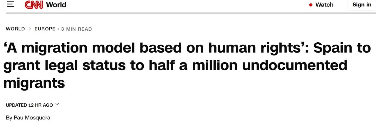 和美国唱反调：西班牙将为50万无证移民提供合法身份
当地时间周二，西班牙宣布将向
