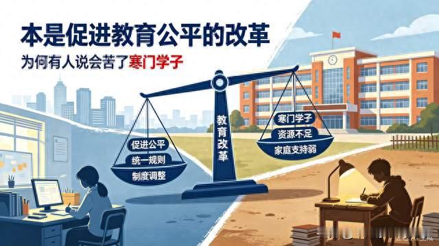 本是促进教育公平的改革，为何有人说会苦了寒门学子