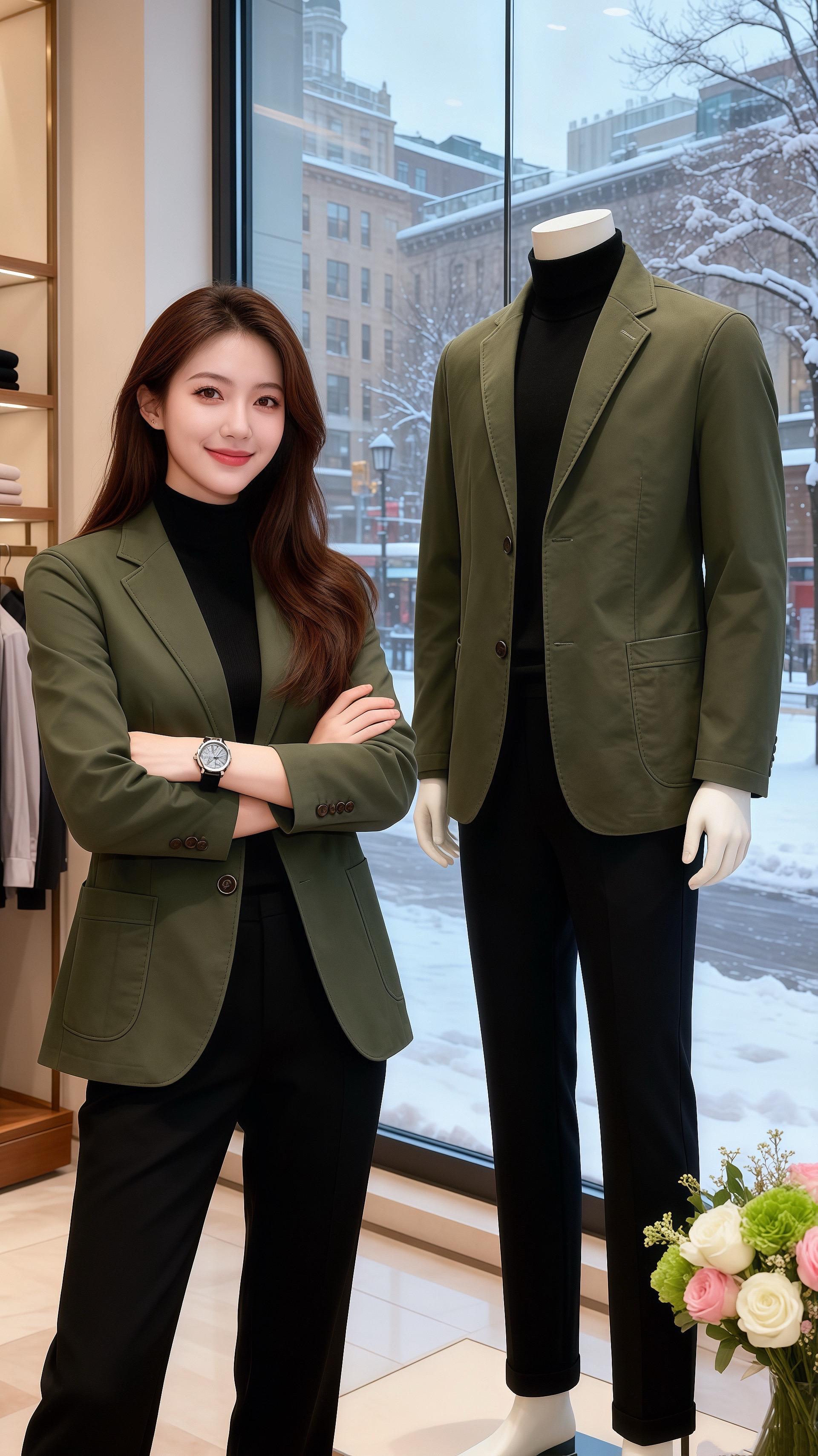 墨绿冬章  北城的雪压着枝头，我走进咖啡店，一眼就看见林栀坐在米色沙发...