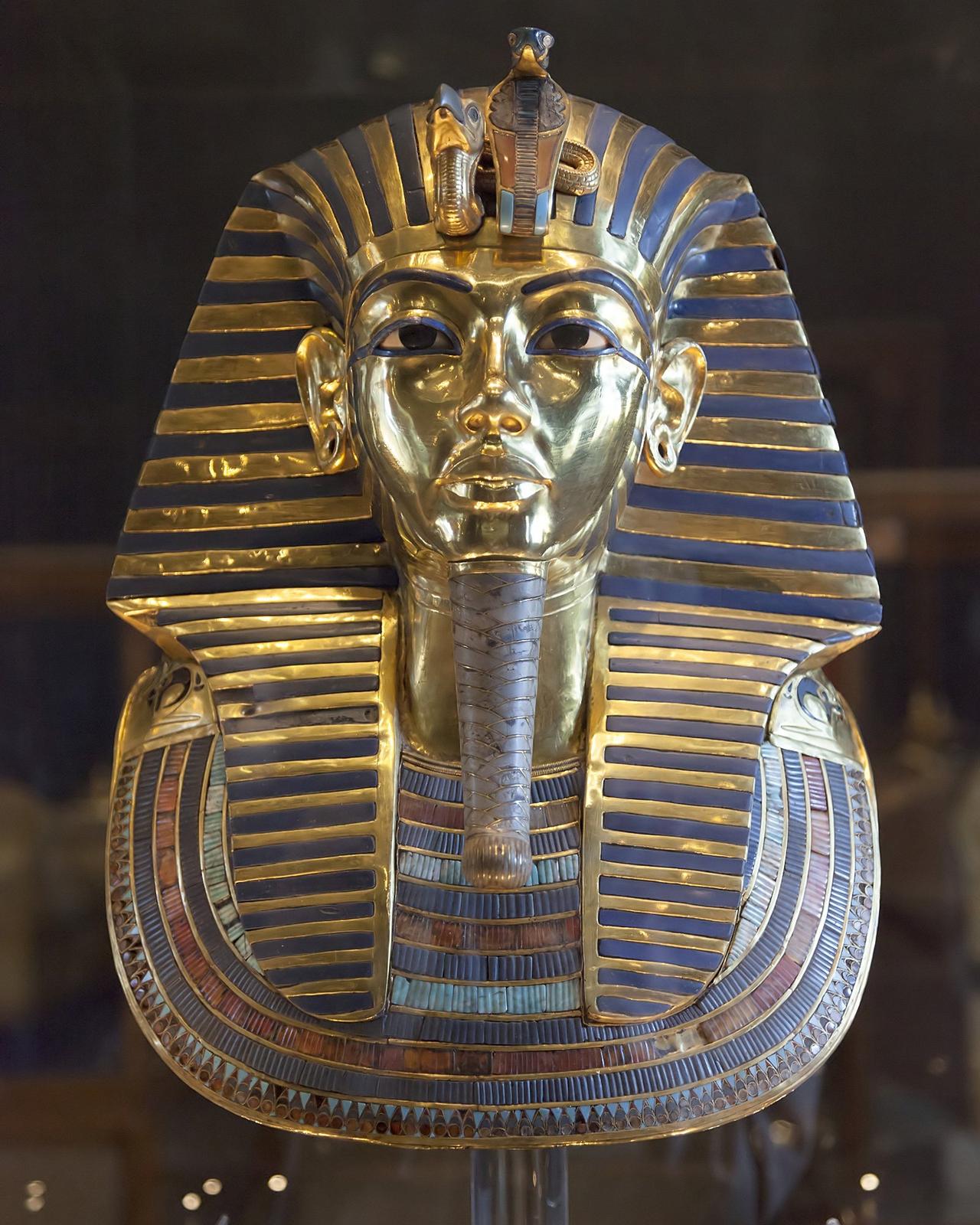Tutankhamen 额头上一只兀鹫，一条蛇，这是什么鬼？ 

兀鹫——华 