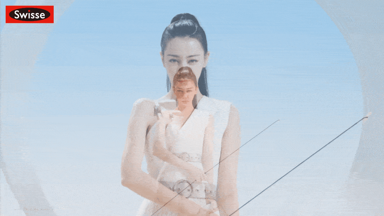 #来看热巴海边射箭#迪丽热巴的状态真的是不要太好，真的是想要一键get同款超光瓶