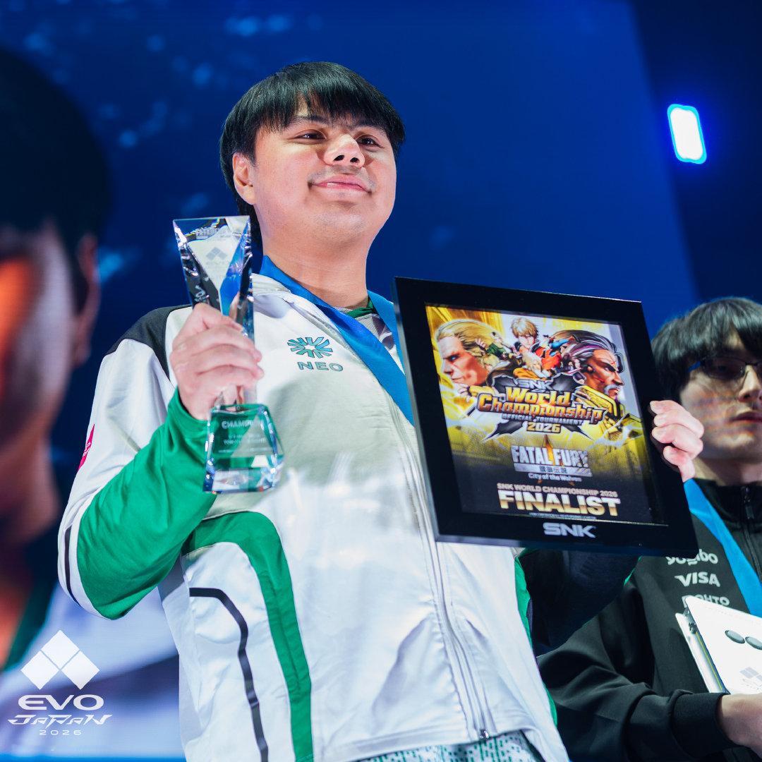 恭喜“小孩”曾卓君以3:0赢得EVO Japan 2026《饿狼传说群狼之城》项