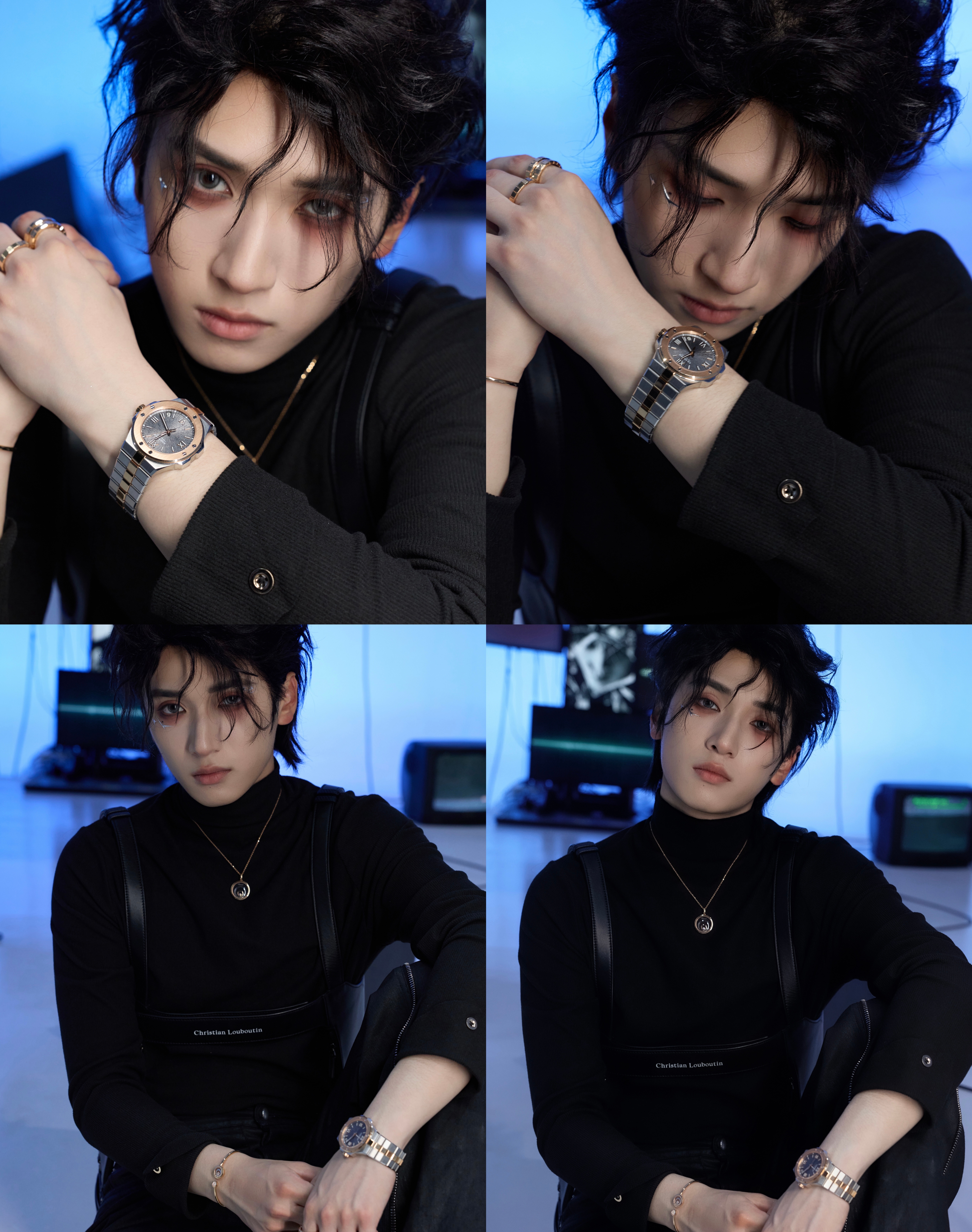 严浩翔的奢牌花絮 🈶 一组幕后花絮写真尽显帅气矜贵，Saint Laurent