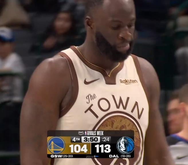 看得我想笑 追梦5犯上来 防守一个回合 6犯规离场勇士vs独行侠