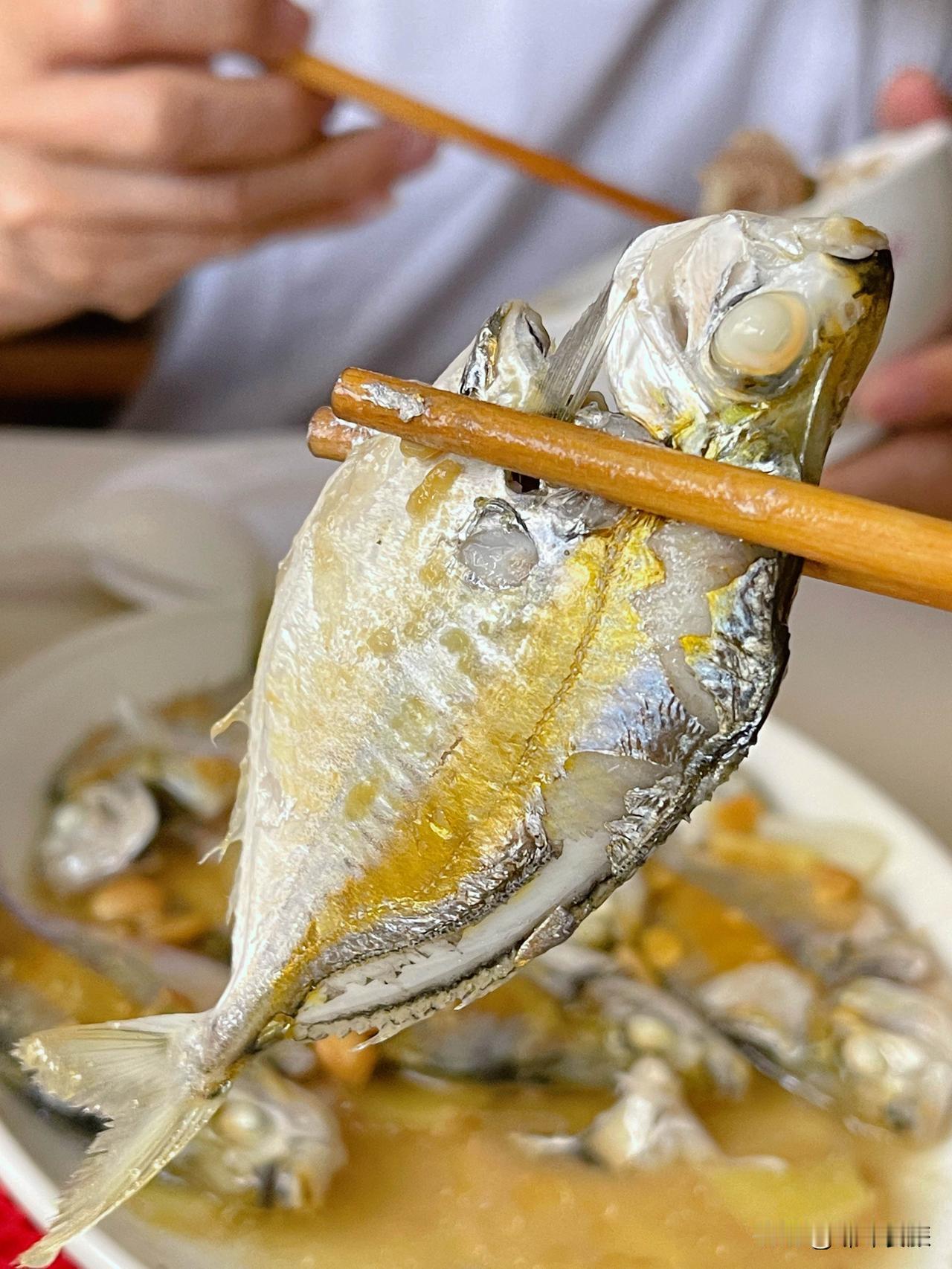 金边鱼煮豆酱，鱼小骨硬，没有小细刺，肉质细腻，自带香气，买得值了。汕头人的家常三